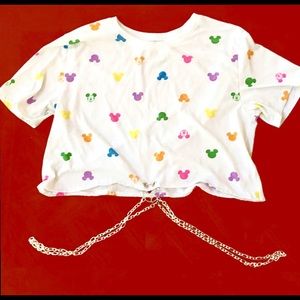 Mickey Mouse Chain Crop Top
